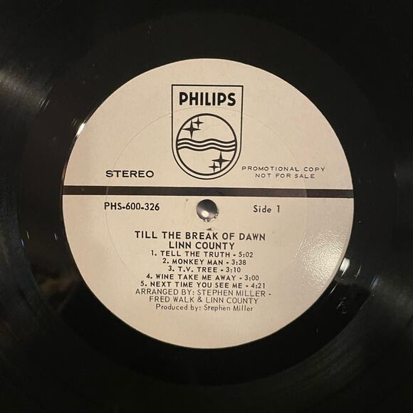 Linn County - Till The Break Of Down LP vintage vinyl record - Picture 3 of 4